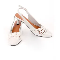ODETTE PU Kitten Mules with Laser Cuts-32
