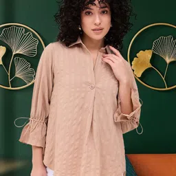 CORSICA Flutter Sleeve Shirt Style Top-18