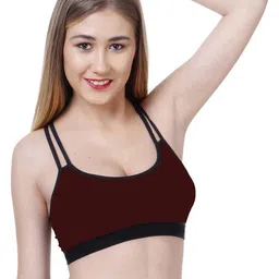 Samvar Maroon Cotton Non-Wired Non Padded Minimizer Bra-picture-45