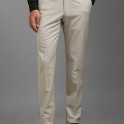 Louis Philippe Men Slim Fit Mid-Rise Formal Trousers-picture-34