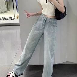 StyleCast Women Wide Leg High-Rise Cotton Jeans-image-71