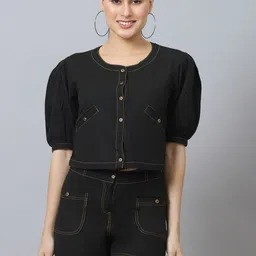 Tulsattva Pure Cotton Shirt & Shorts Co-Ord Set-image-71