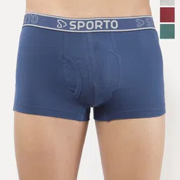 Sporto by Macho Pack Of 4 Mid Rise Short Trunks-picture-41