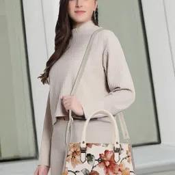 ROLEXO Floral Printed Satchel-51