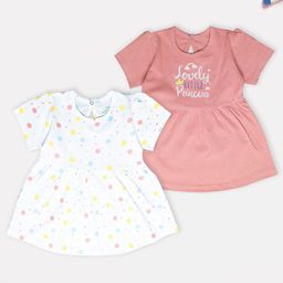 YUV Girls Pack of 2 Cotton A-Line Dress-31