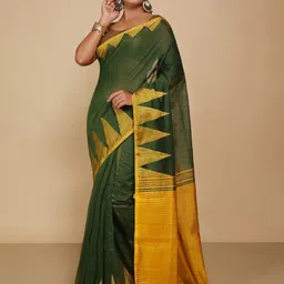BENGAL HANDLOOM Art Silk Taant Saree-picture-7