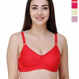 College Girl Pack Of 4 Full Coverage Non Padded Everyday Bra-picture-19