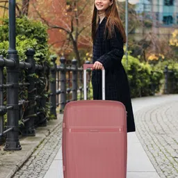Polo Class Set Of 2 Textured Hard Sided Trolley Suitcase with Vanity-6