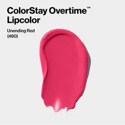 Revlon Colorstay Overtime Transfer-Proof Long Lasting Lip Color 4 ml - Unending Red image 5