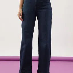 Code 61 Women Straight Fit High-Rise Light Fade Stretchable Jeans-image-38