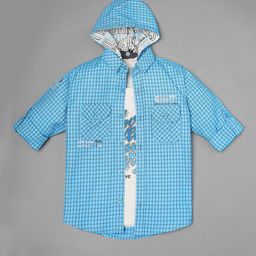 Ridokidz Boys Shepherd Checks Opaque Checked Casual Shirt-image-24