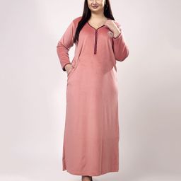 CHUI MUI Women Velvet Maxi Nightdress-image-92