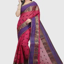 Crochetin Woven Design Zari Saree-picture-32