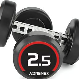 ADRENEX Set Of 2 Round Bouncer Fixed Weight Dumbbell-2.5 kg Each-24