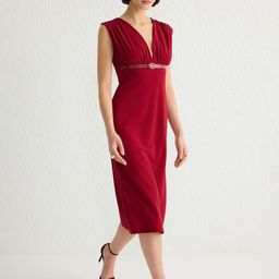 Trendyol Sheath Midi Dress-image-54