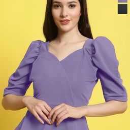 Metronaut Womens - Pack Of 2 Sweetheart Neck Crop Top-image-9