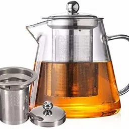 Pack of 1 Glass Glass 750ml Tea Kettle Heat Resistant Tea Pot with Stainless Steel-15
