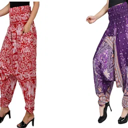narnari Printed Rayon Women Harem Pants-picture-23