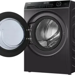 haier 10.5 kg Fully Automatic Front Load with In-built Heater Black image 5