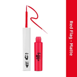 Elitty Matte Finish Waterproof Eyeliner Lasts Upto 12 Hours-4 ml-Red Flag (Tomato Red) image 4