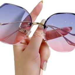 UV Protection Over-sized, Round, Cat-eye Sunglasses (Free Size)-image-27