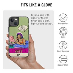 DailyObjects Green & Pink Aries iPhone Max 13 Case image 2