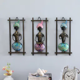 Decorative Panjabi Fram Multicolour Iron Wall Art By Decorum-picture-10