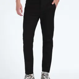 Flying Machine Men Tapered Fit Cotton Chinos Trousers-image-20