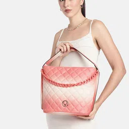 Allen Solly Colourblocked Structured Quilted Shoulder Bag-15