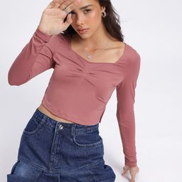 glitchez Feminine Flair Pleated Crop Top-image-78