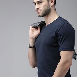 Roadster Men Navy Blue T-shirt-image-77