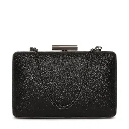 Lisa Hayden for Lino Perros Black Shimmer Box Clutch-1
