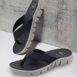 FAUSTO Men Blue & Grey Thong Flip-Flops-15