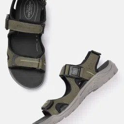 Woodland Men Nubuck Leather Comfort Sandals-picture-15