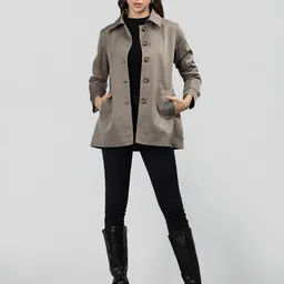 Dlanxa Spread Collar Single-Breasted Trench Coat-picture-16