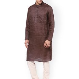 even Brown Kurta-image-7