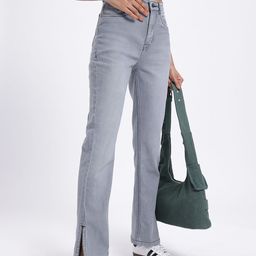 glitchez Women Straight Fit Slit Hem Jeans-image-80