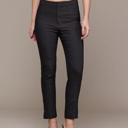 MANGO Women High-Rise Skinny Fit Regular Trousers-picture-15