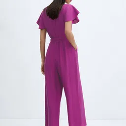 MANGO Basic Jumpsuit with Fabric Belt image 5