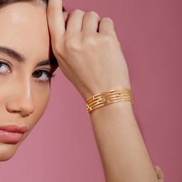 Rubans Voguish Women Gold-Plated Cuff Bracelet-55