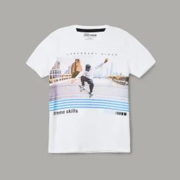 Fame Forever by Lifestyle Kids White Printed Regular Fit T-Shirt-image-65
