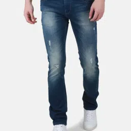 Duke Indigo Slim Fit Distressed Stretchable Jeans-picture-29