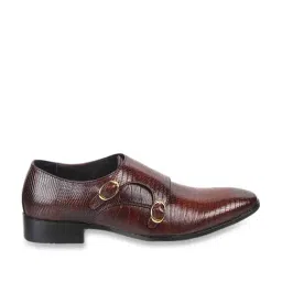 Metro Men's Brown Monk Shoes-image-52