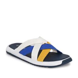 Hirolas Men's Blue Cross Strap Sandals-image-75