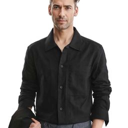RARE RABBIT Men Comfort Spread Collar Solid Cotton Casual Shirt-69