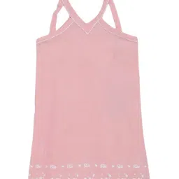 Elle Kids Pink Cotton Embroidered Dress-image-20