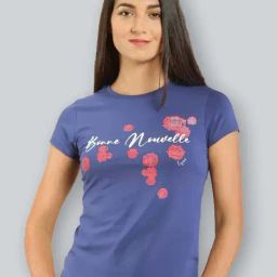 Lyra Blue Cotton Printed T-Shirt-picture-10