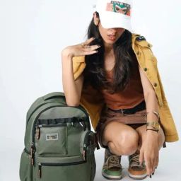Monkey Troopers Olive Goat Backpack-picture-0