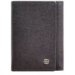Eske Simon Brown Textured Bi-Fold Wallets For Men-picture-40