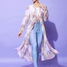 StyleStone White Printed Shrug-image-65